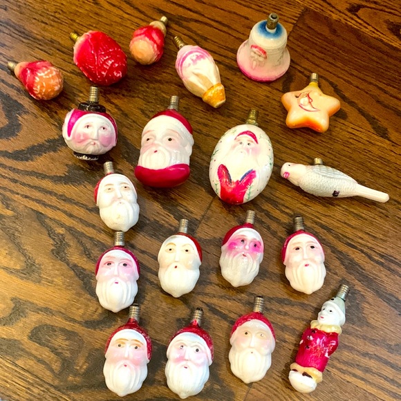 Other - 18 Vintage Christmas bulbs of milk glass. Good condition. Add to your collection